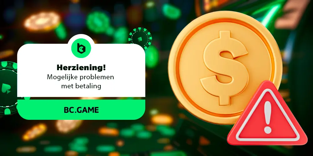 Mogelijke problemen met betaling
