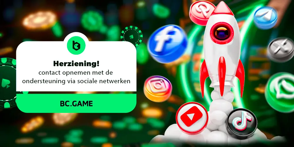 Contact opnemen met de ondersteuning via sociale netwerken